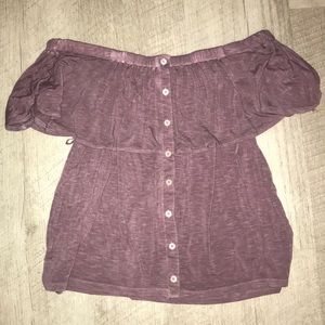 off the shoulder american eagle top